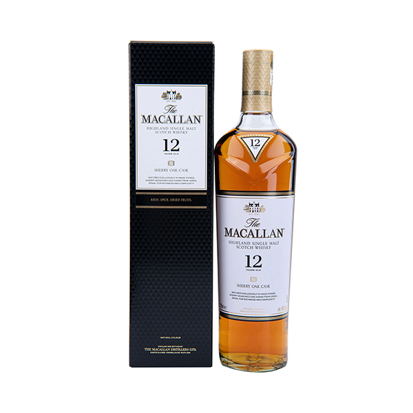 麥卡倫12年雪莉桶單一純麥威士忌0.7L