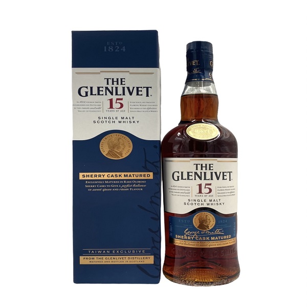 格蘭利威15年雪莉桶單一麥芽威士忌0.7L