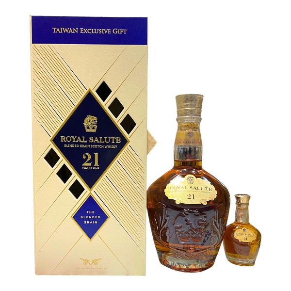 皇家禮炮21年王者之鑽迷你酒年節限量禮盒
